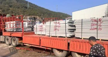 宁波 芝麻灰花岗岩光面毛板出货日常