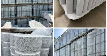 宁波 芝麻白花岗岩挡车柱、隔离柱多少钱