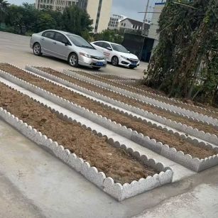 宁波 花边石、花围石、花园石安装效果