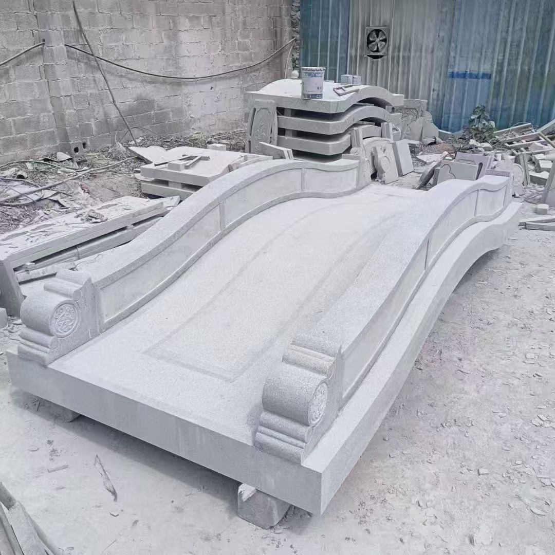 宁波 芝麻灰花岗岩园林景观 小石桥