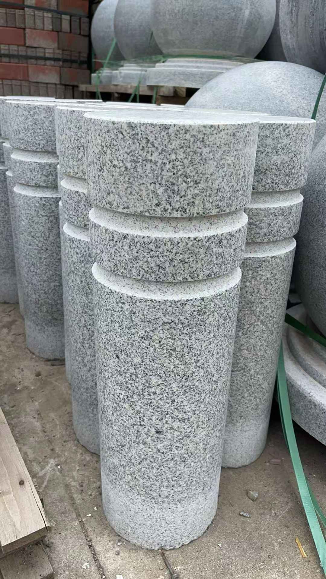 宁波 芝麻白花岗岩挡车柱、隔离柱多少钱