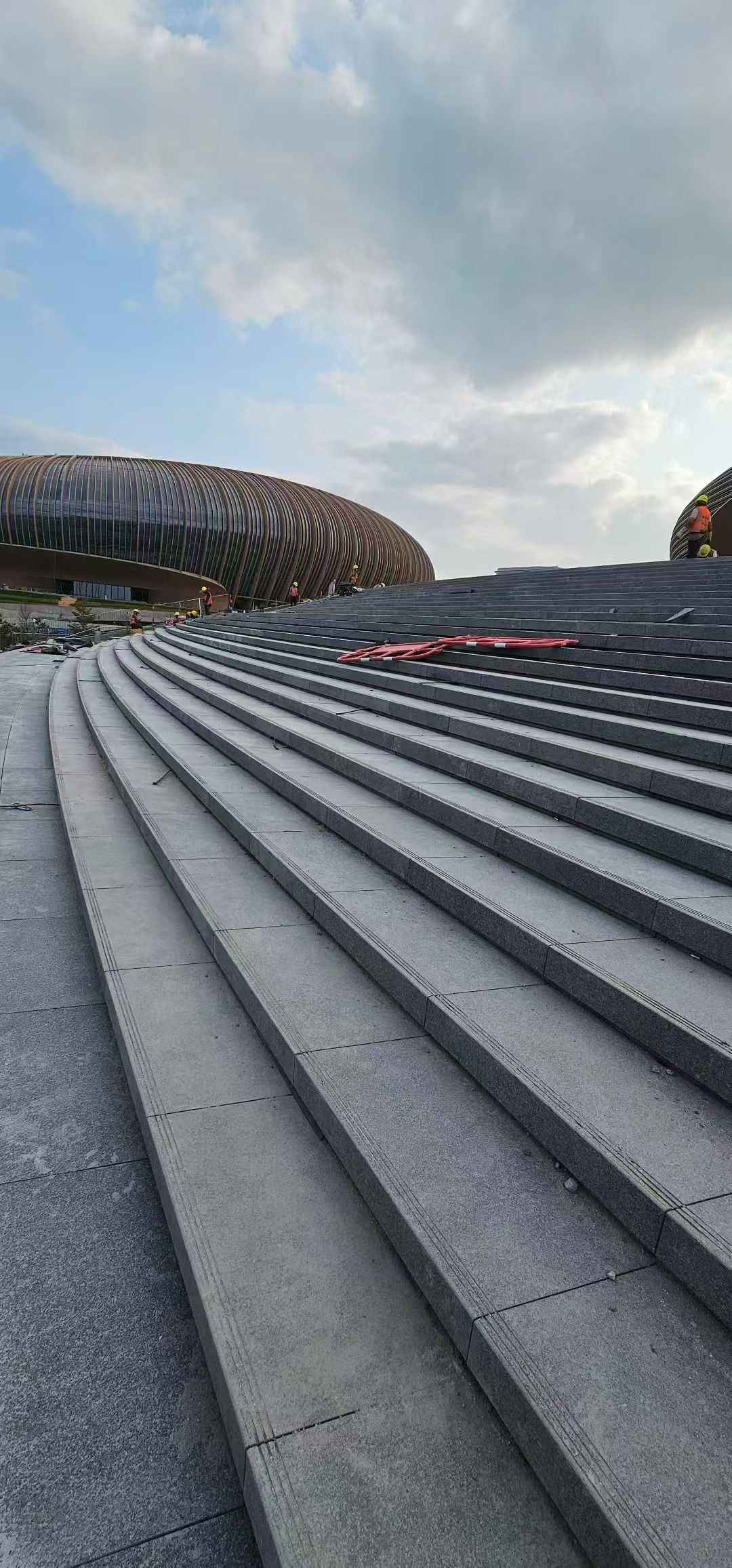 宁波 弧形整石台阶铺装效果图