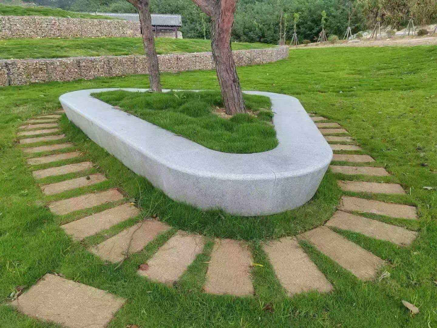 宁波 芝麻白光面整石坐凳