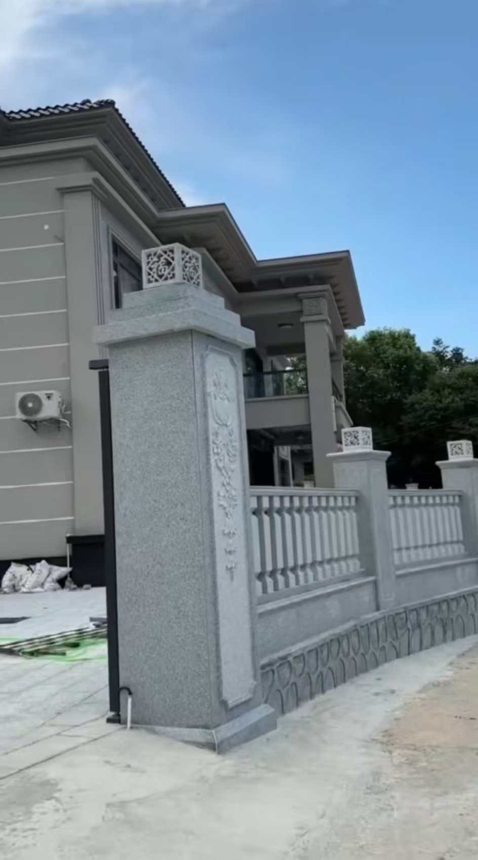 宁波 芝麻白别墅围墙栏杆，私人订制