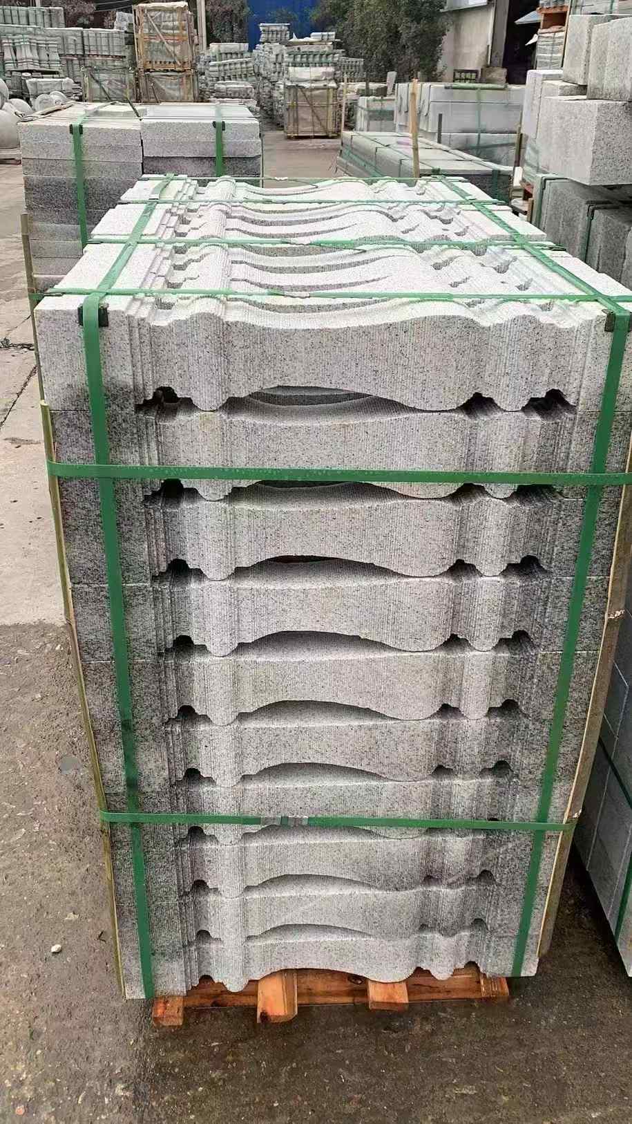 宁波 芝麻白方形拉丝面，栏杆花瓶柱