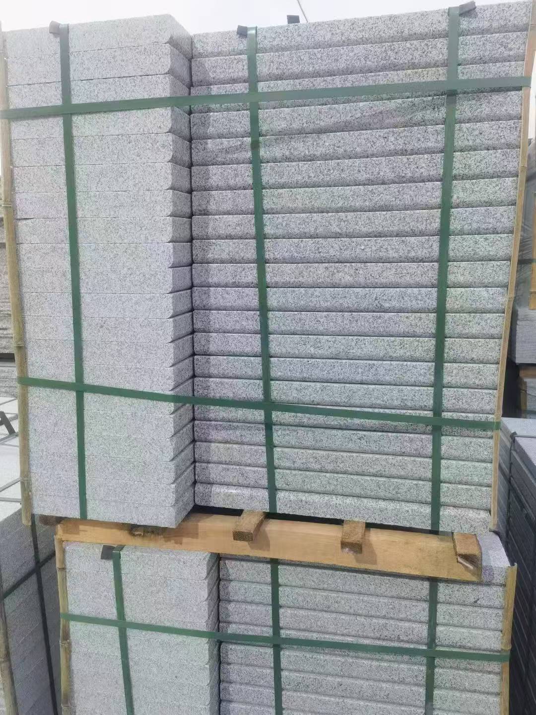 宁波 5公分芝麻白，倒斜角，室外楼梯踏步